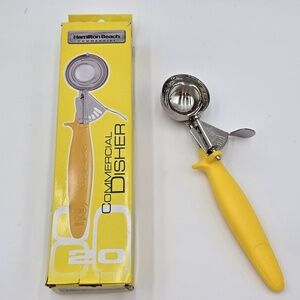 Hamilton Beach Commercial Disher #20  1.7oz 52ml Stainless‎ Steel Scoop...